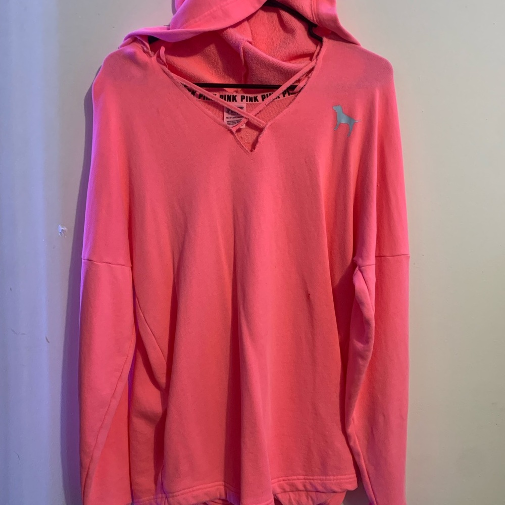 Pink Victoria’s Secret hoodie
